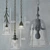 Whimsical Iron Petals Pendant Lamps 3D model small image 2