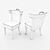 Elegant and Luxurious Casino Chair 3D model small image 3
