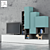 Elegant Wall Units by Dall'Agnese 3D model small image 1