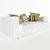 Contemporary White Sofa - 3D Max & Marvelous Designer 3D model small image 2