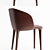 Elegant Upholstered Lepel Armchair 3D model small image 2