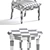 Elegant Madison Park 3-Piece Set 3D model small image 3