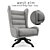 West Elm Cobb Swivel Wing Chair - Gray 3D model small image 1