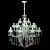 Swarovski Strass Crystal Chandelier: Elegant Illumination for Luxurious Spaces 3D model small image 1