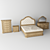 Elegant Roland Bedroom Set 3D model small image 1