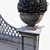 Mossy Pergola with Vase: VrayBlendMtl for Customizable Dirt Effects 3D model small image 3