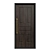 Stylish Front Door with Decorative Handle and Hammer 3D model small image 2