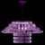 Elegant Crystal Chandelier 3D model small image 1