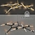 Elegant Agnes Chandelier 3D model small image 1