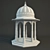 Indian Stone Rotunda: Classic Outdoor Pavilion 3D model small image 1