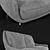 Gorini Sofa Deco CONCHIGLIA: Elegant and Stylish 3D model small image 2