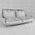 Gorini Sofa Deco CONCHIGLIA: Elegant and Stylish 3D model small image 3