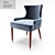 Stylish Gardiner Dining Chair 3D model small image 1