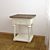 Compact Wooden Bedside Table H60 3D model small image 2