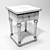 Compact Wooden Bedside Table H60 3D model small image 3