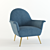 Elegant Barrett Chair: Unparalleled Comfort 3D model small image 1