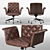 Elegant Eucalyptus Georgio Chair 3D model small image 2