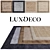  Elegant Blade Border Rug: Hand-loomed Luxury 3D model small image 1