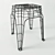 Zara Home Metal Stool Frame - Sleek and Stylish! 3D model small image 1