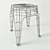 Zara Home Metal Stool Frame - Sleek and Stylish! 3D model small image 3