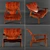 Sergio Rodrigues Armchair: Stylish Design 3D model small image 2