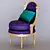 Elegant Vintage Chair 3D model small image 1