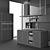 Alvic Modern Kitchen 3D model small image 3