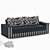 Atika Leroy Sofa: Timeless Elegance 3D model small image 1