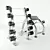 Ultimate Rod Rack Set by Life Fitness 3D model small image 1