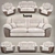 Modern Sofa and Armchair Set | Bono Chester 3D model small image 1