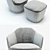 Modernistic COR Flint Armchair 3D model small image 2