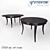 Luna Extendable Table - Mokko Finish 3D model small image 1