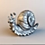 Custom Snail Sculpture: Unique Art Piece 3D model small image 1