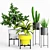 Dundee Floor Planters Duo 3D model small image 1