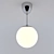 Modern Ceiling Lamp with HÖLJES IKEA Design 3D model small image 1