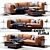 Stylish Ditre Italia St. Germain Leather Sofa 3D model small image 1