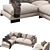 FLEXFORM LONG ISLAND 2 | Stylish Corner & 2-Seater Sofas 3D model small image 2