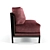 Velvet Tweed Lounge Chair: Elegant Comfort 3D model small image 3