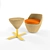 Elegant Rattan Seating Set 3D model small image 1