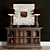 Modern Chest of Drawers Set with Mirror & Lamp 3D model small image 1