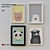 Scandinavian Style Bear Posters 3D model small image 1