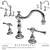 Elegant Julia Deck-Mounted Faucet 3D model small image 1