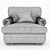 Classic Comfort: Finkeldei Cornwall Armchair 3D model small image 3