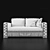 Italian Bedding Miami Sofa 3D model small image 3