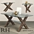 Title: Rivet Tables Set & Decor 3D model small image 1