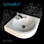 Duravit Architec Corner Sink 3D model small image 1