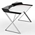 Sleek QWERTY Writing Desk 3D model small image 1