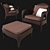 Tango Dedon Lounge Chair: Stylish and Comfortable 3D model small image 1