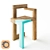 Elegant Wood Chair by Individual 3D model small image 1