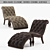 Elegant Bellagio Chaise Lounge 3D model small image 1